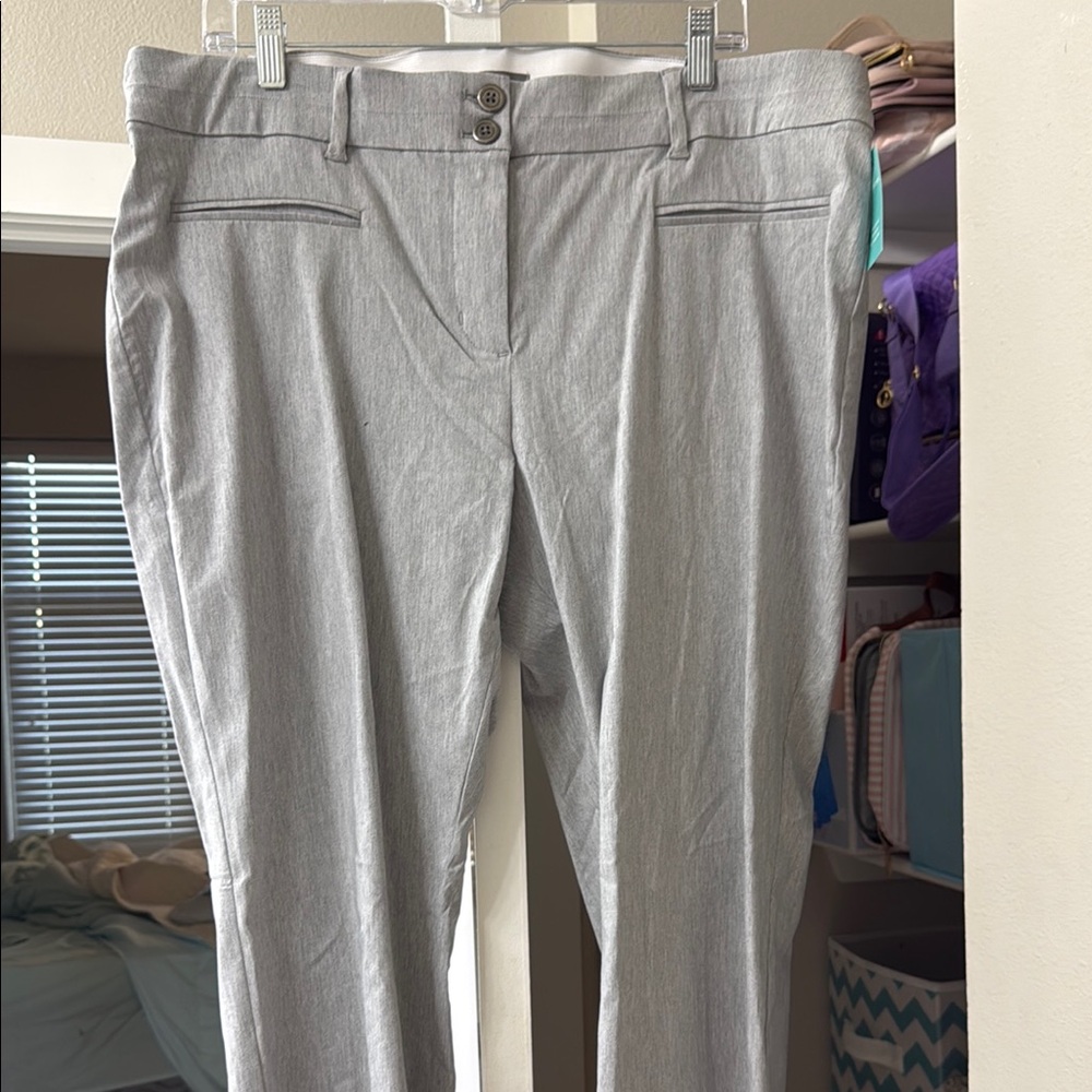 Maurices Gray Trousers with Straight Leg Design